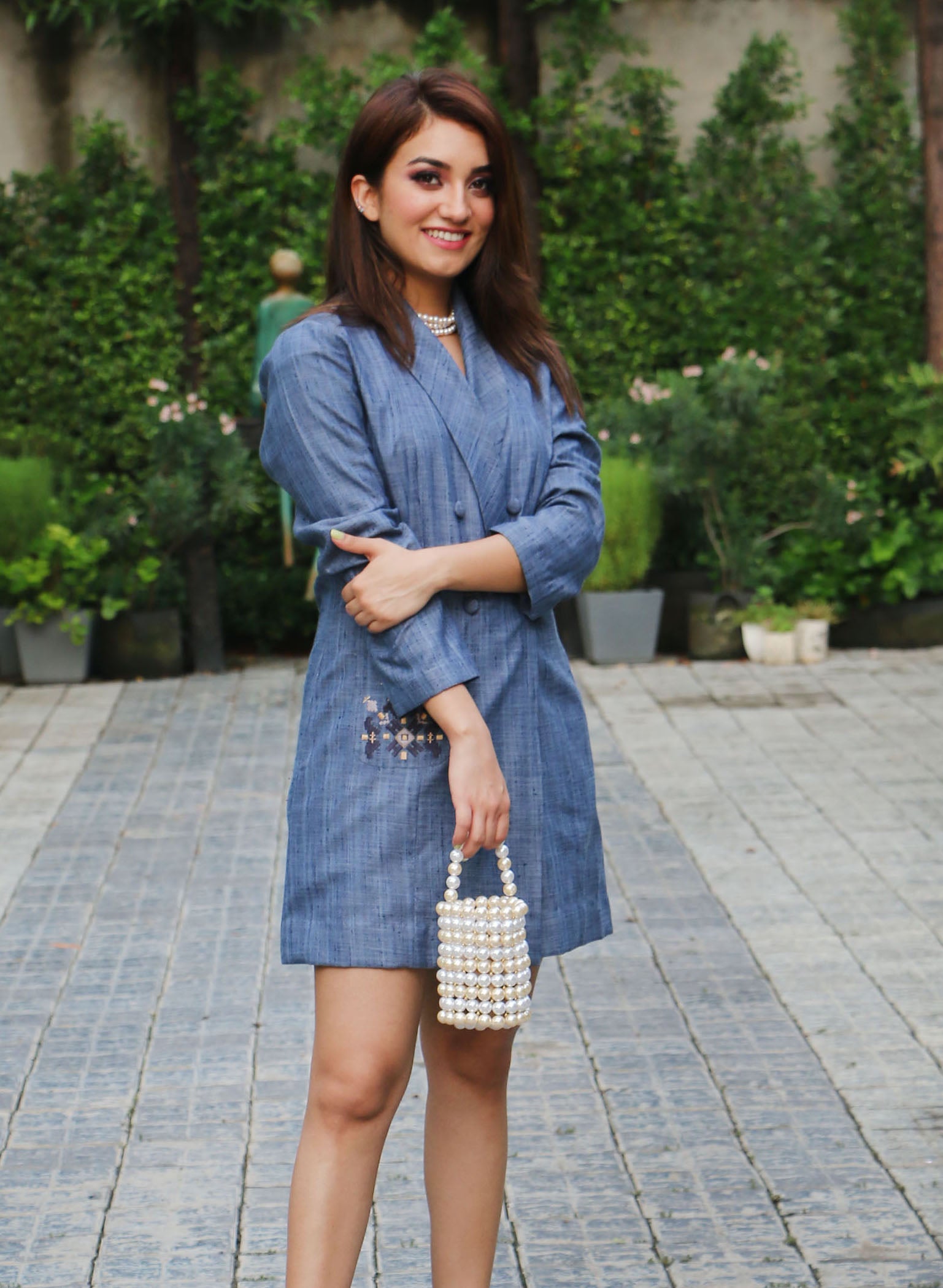 Buy StyleStone Girls Denim Long Sleeve Dress with Shoulder detail Online at  Best Prices in India - JioMart.